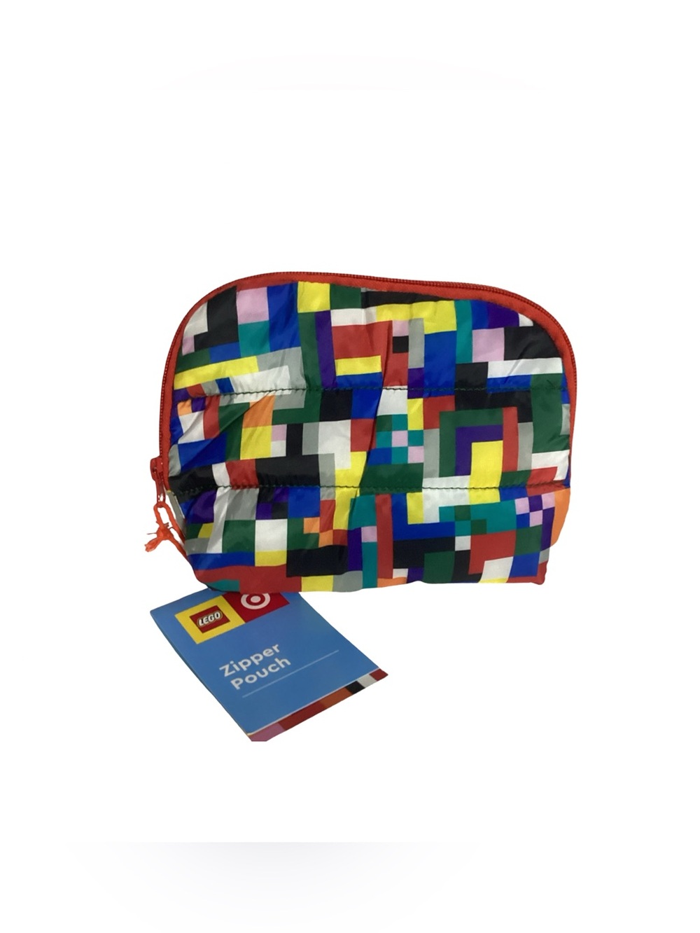 Target x Lego RARE Urban Brick Soft Padded Color Block Zippered Pouch Bag NEW